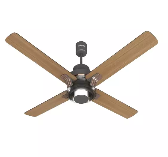 Havells FLORETTE UL BLDC Smoke Brown Wood 1320 mm Ceiling Fan